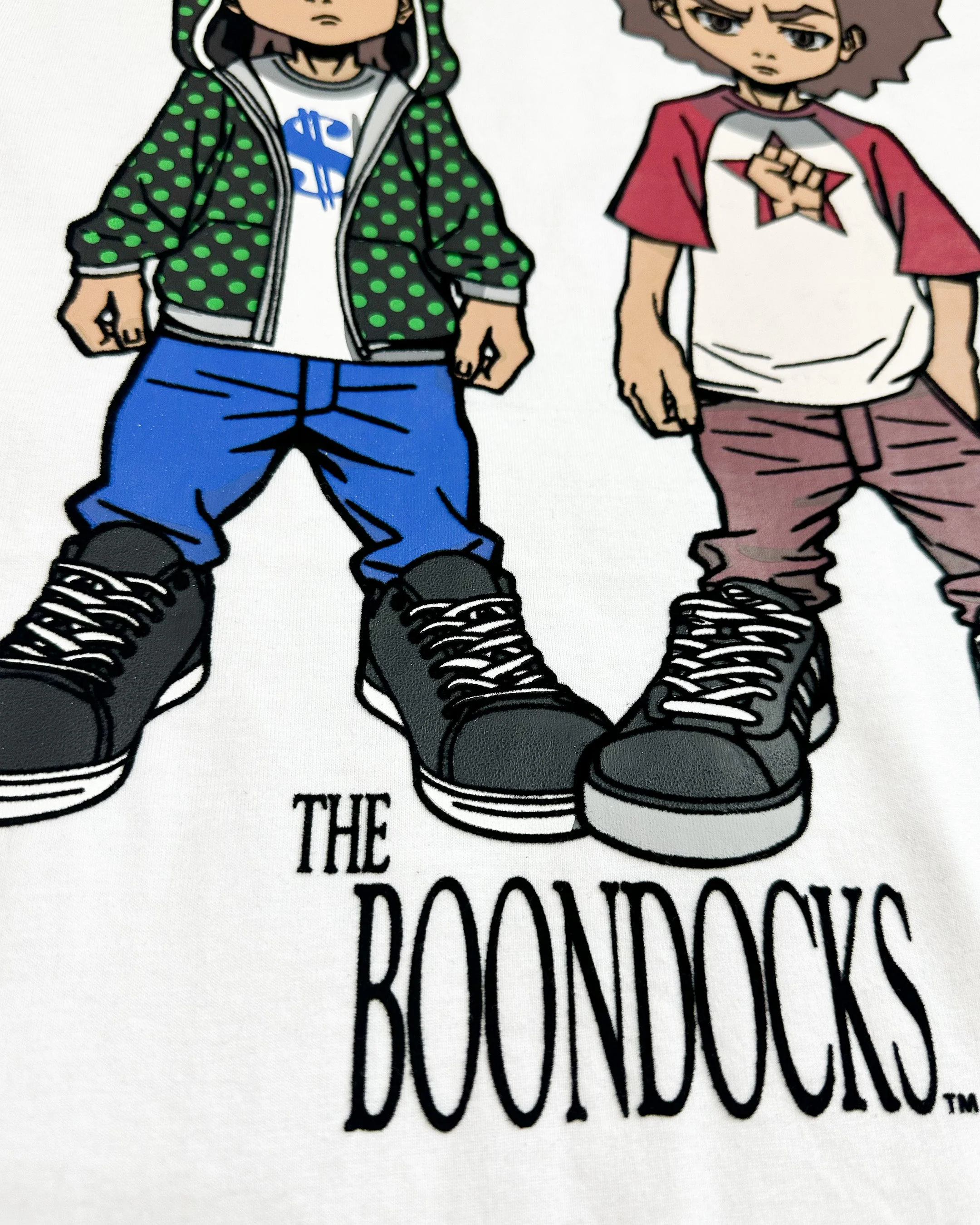 The Boondocks - Huey & Riley Hustlers White T-Shirt - Image 2