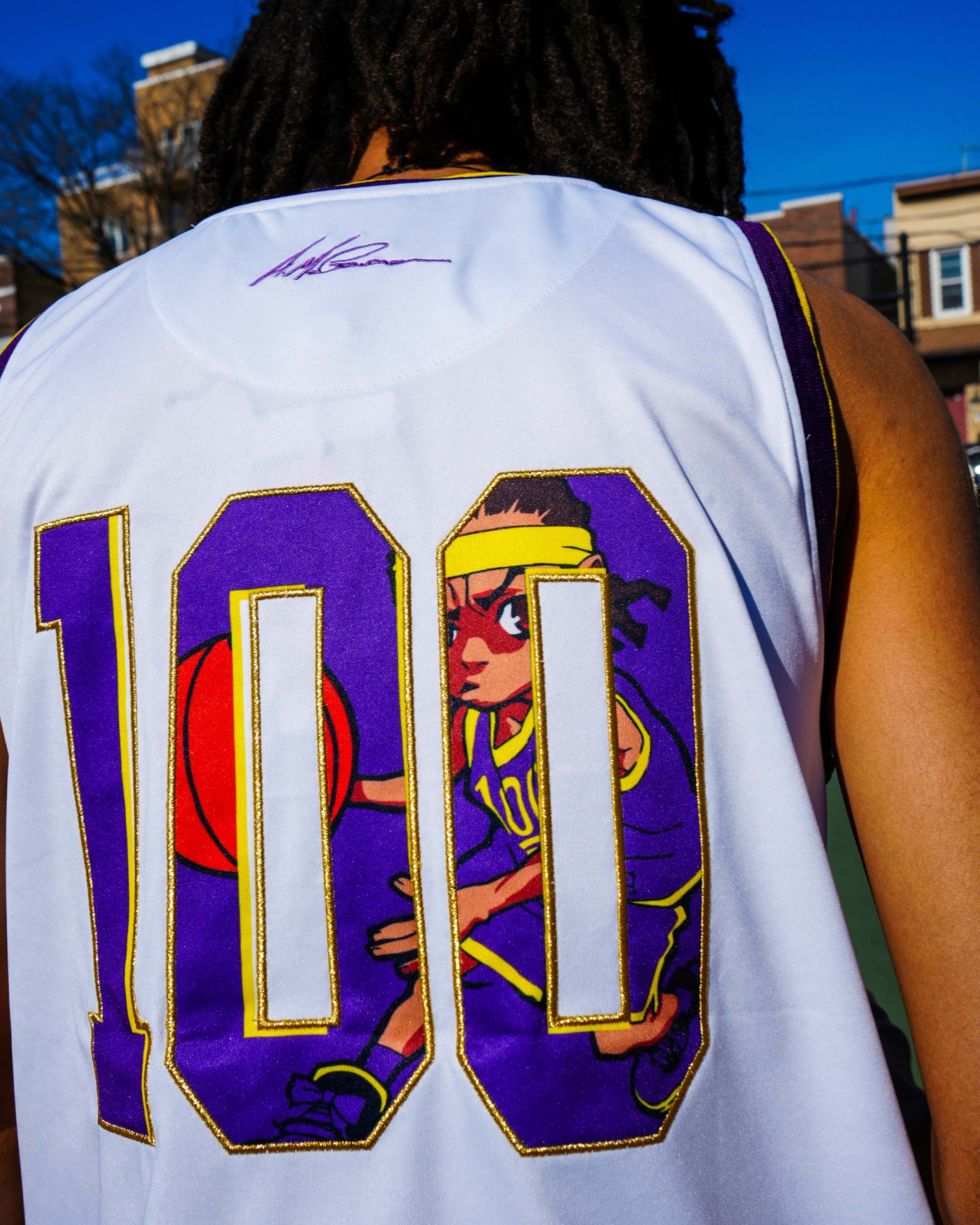 The Boondocks - Riley Dunk Basketball White Jersey - Image 2